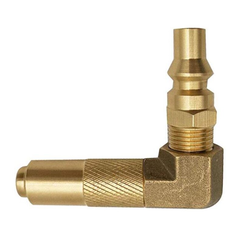 1/4' RV 90 Degree Quick Connect Adapter Fitting With Elbow For Blackstone 17 Inch And 22 Inch Propane Gas Tabletop Camping Grill