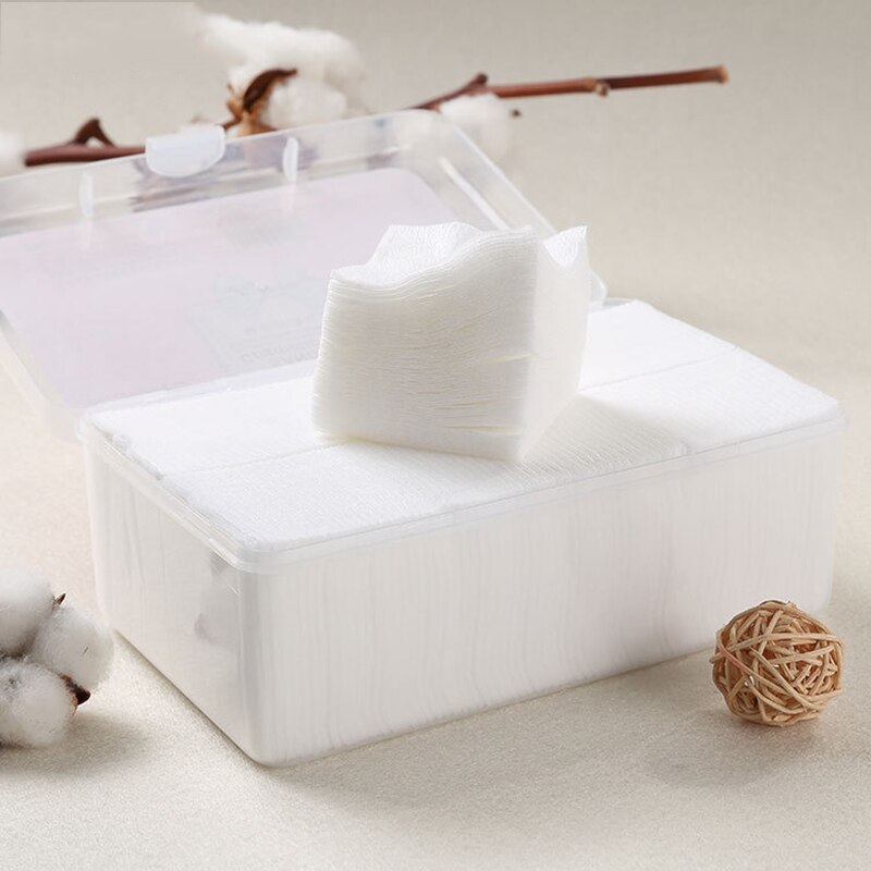 Almohadillas de algodón no tejidas para limpieza de maquillaje, almohadillas faciales, almohadillas de algodón para quitar esmalte de uñas, tejidos, 1000 unids/bolsa