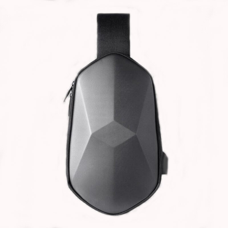 Xiaomi tajezzo beaborn polyeder pu bag vanntett fargerik fritidssport brystpakke poser mens kvinner reiser camping: Grå