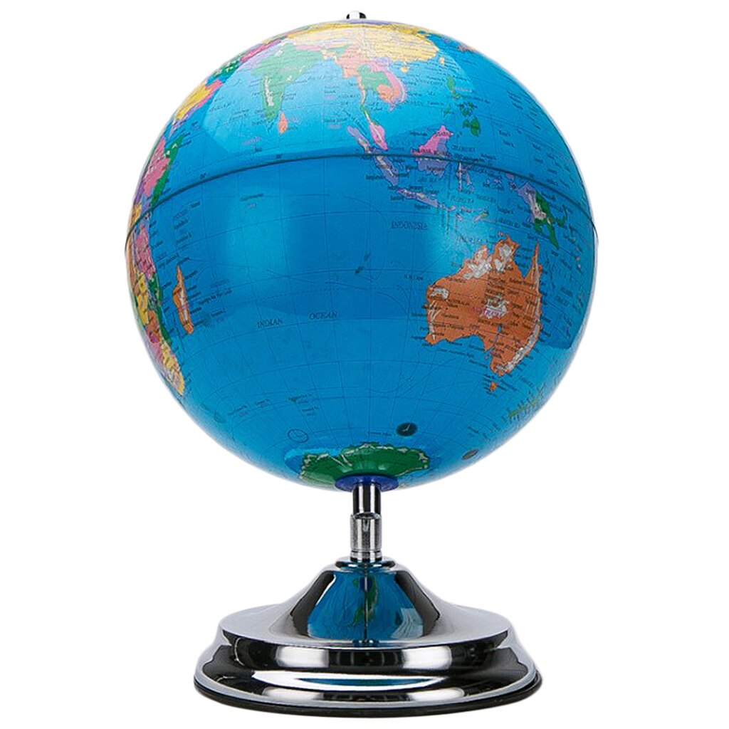 Educacional giratório globo globo inflável terra bola de praia modelo ensino universal rotação globo: Metal