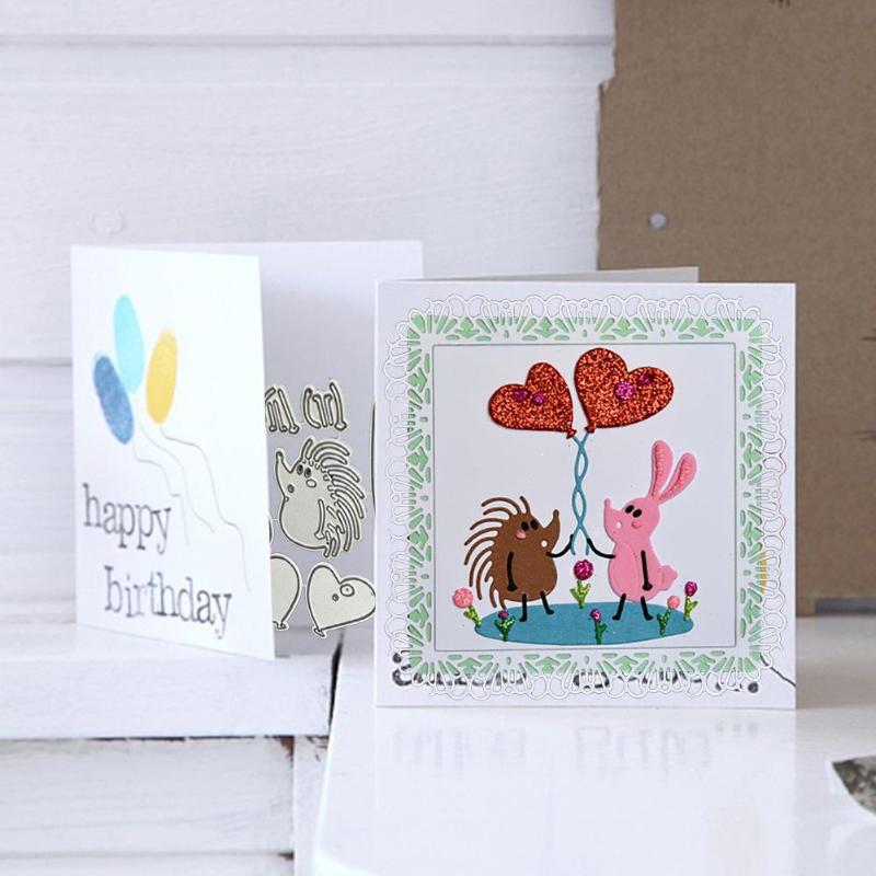 DIY Scrapbook Cutting Dies Handmade Paper Stencils Scenery Love Pattern Embossing Templates Decorative Accessories