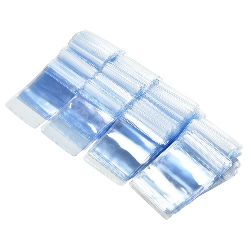 100Pcs/lot Clear PVC Plastic Coin Bag Case Wallets Storage Envelopes Packaging Bags 70 x 50 mm