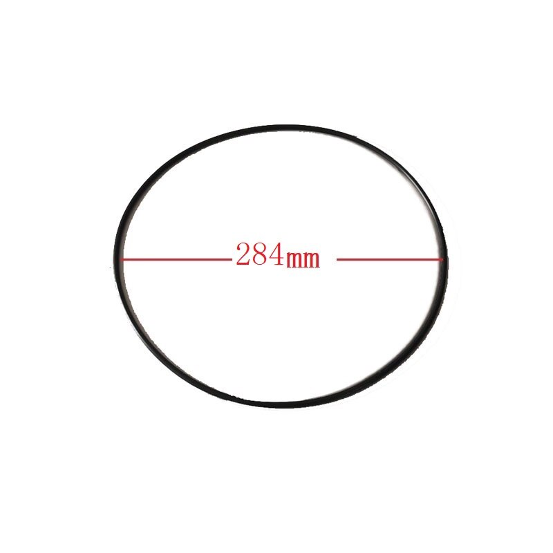 1 stk rund seksjon platespiller belte vinyl platespiller fonograf tilbehør tape cd spiller: Dia 284 mm svart