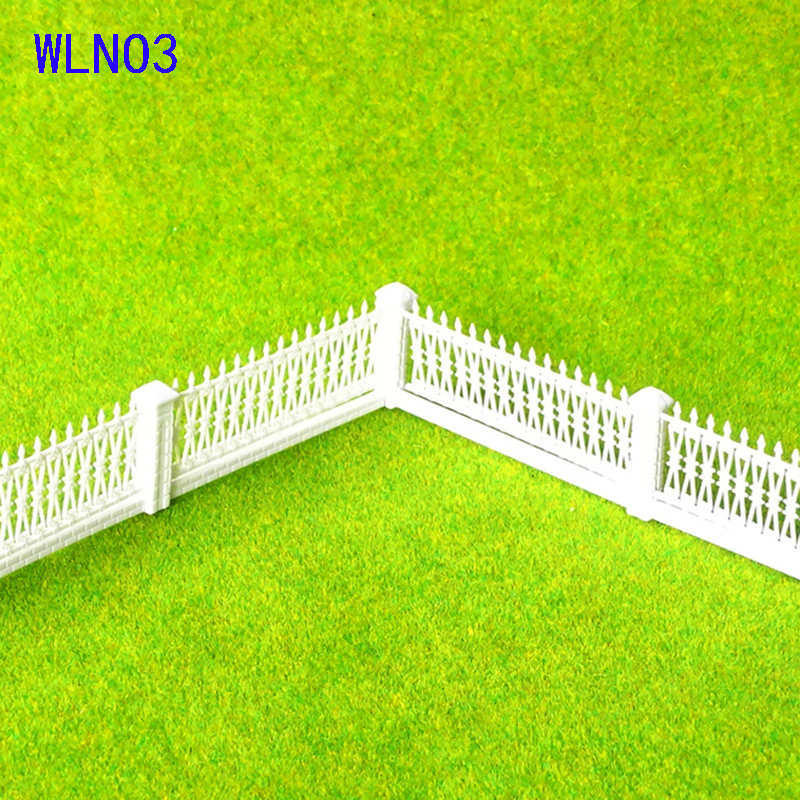 2pcs 1:100 100cm ABS courtyard fence garden fence DIY sand table building model material diy toy parts baby toys for children: WLNO3