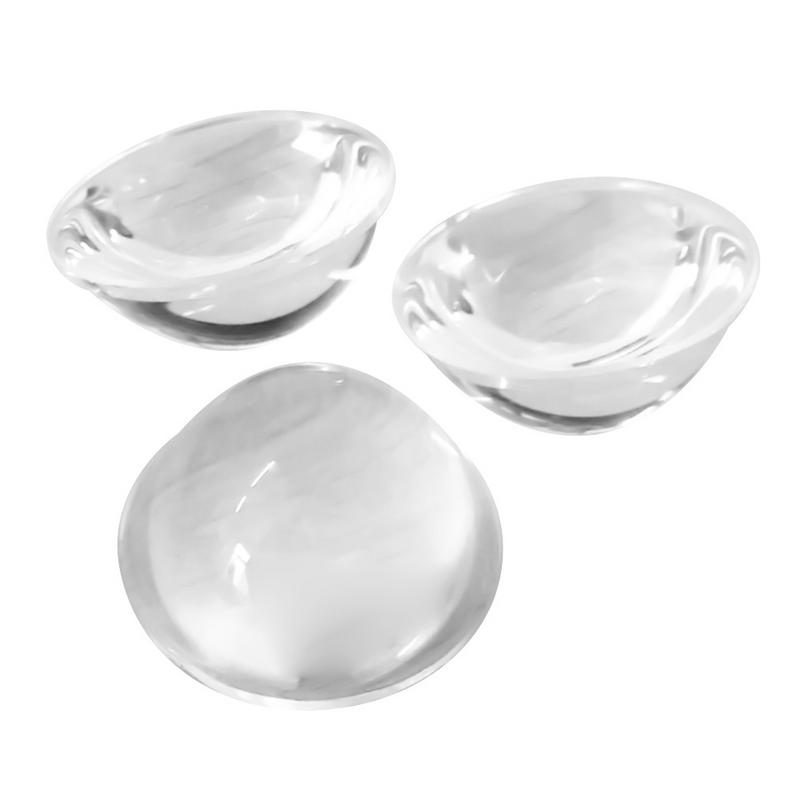 Lente de vidrio óptico convexo plano para linterna LED, lámpara automática, foco de luz, linterna de bicicleta, foco de cabeza, 30, 44, 54, 66 Mm