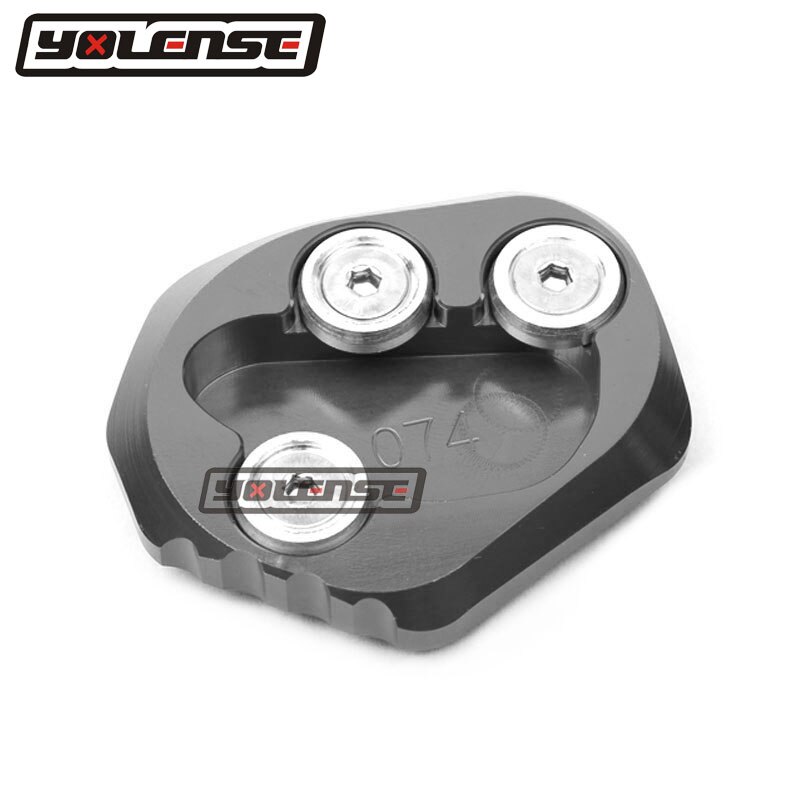 Moto CNC béquille pied Support latéral Extension Pad Support plaque agrandir Support pour YAMAHA YZF-R6 YZF R6 YZFR6: Gray