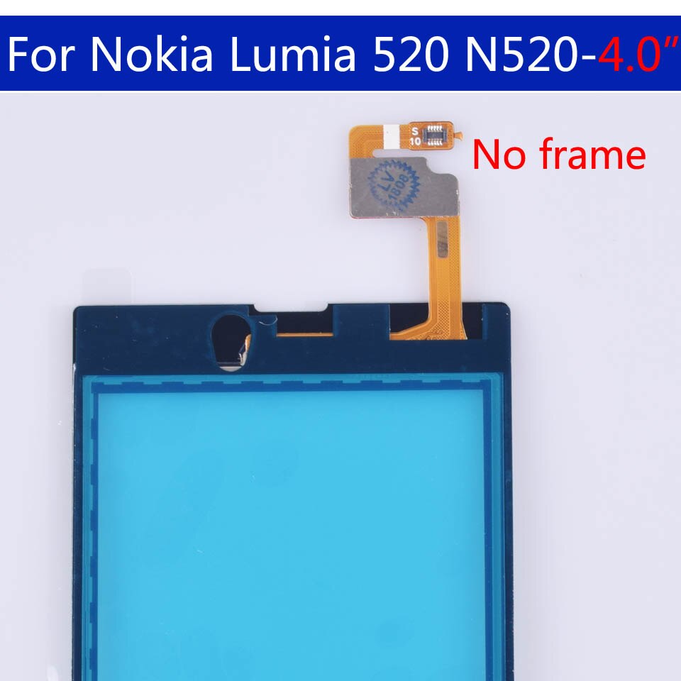 For Nokia Lumia 520 N520 Touch Screen Panel Digitizer Sensor Front Glass Outer Touchscreen Replacement 4.0 inch