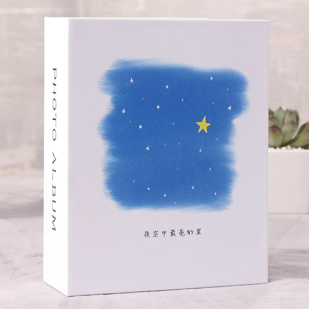 Album Photo 6 pouces, 100 poches, livre Photo interstitiel, pour enfants, famille, cadre de rangement d'images: Starry Night