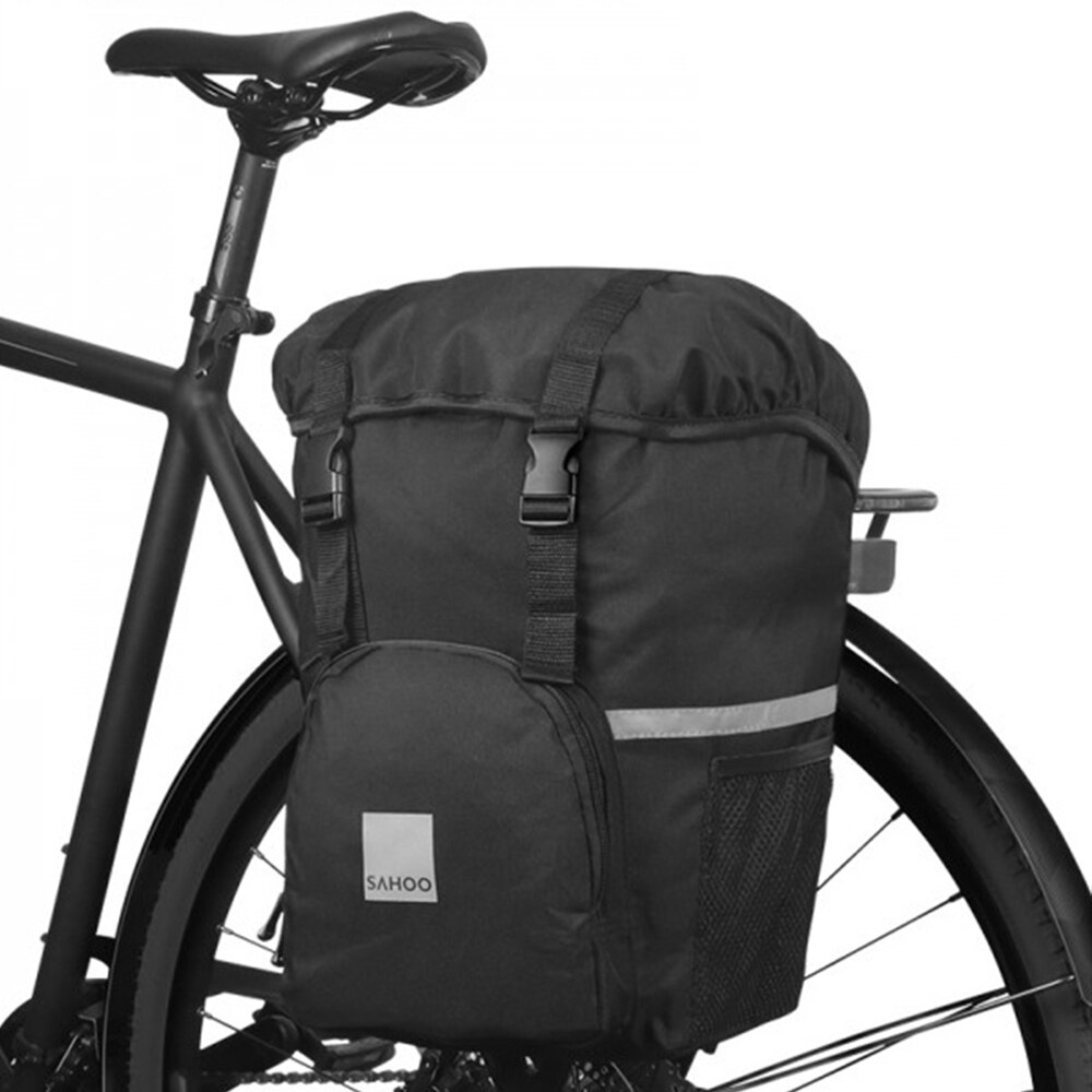 15l sykkelveske enkel bagasje sykkelveske multifunksjonell sykkel sykkel bagsete bagasje bagasje bag stor kapasitet vanntette vesker: misligholde tittel