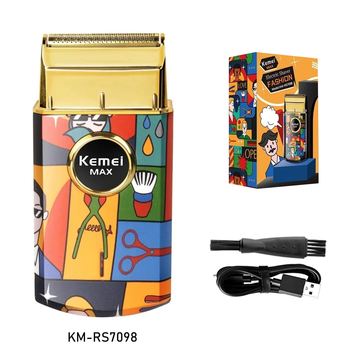 Barber Cutting Machines Kit Barbershop Hair Cutting Machine Man Barber Machines Haircut Machine: Silver