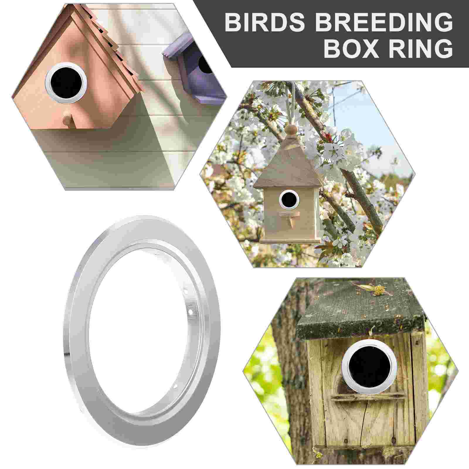 4 Stuks Ringen Vogels Nest Anti-Bite Ring Metalen Vogels Nest Ring Vogels Fokken Box Ring Voor Kooi Thuis huisdier