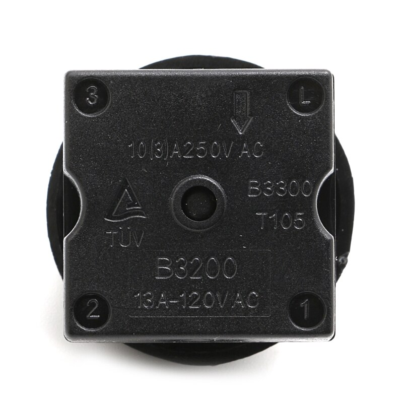 4-Positie 3-Speed Fan Selector Rotary Switch Gouverneur Met Knop 13AMP 120V-250V Rental &