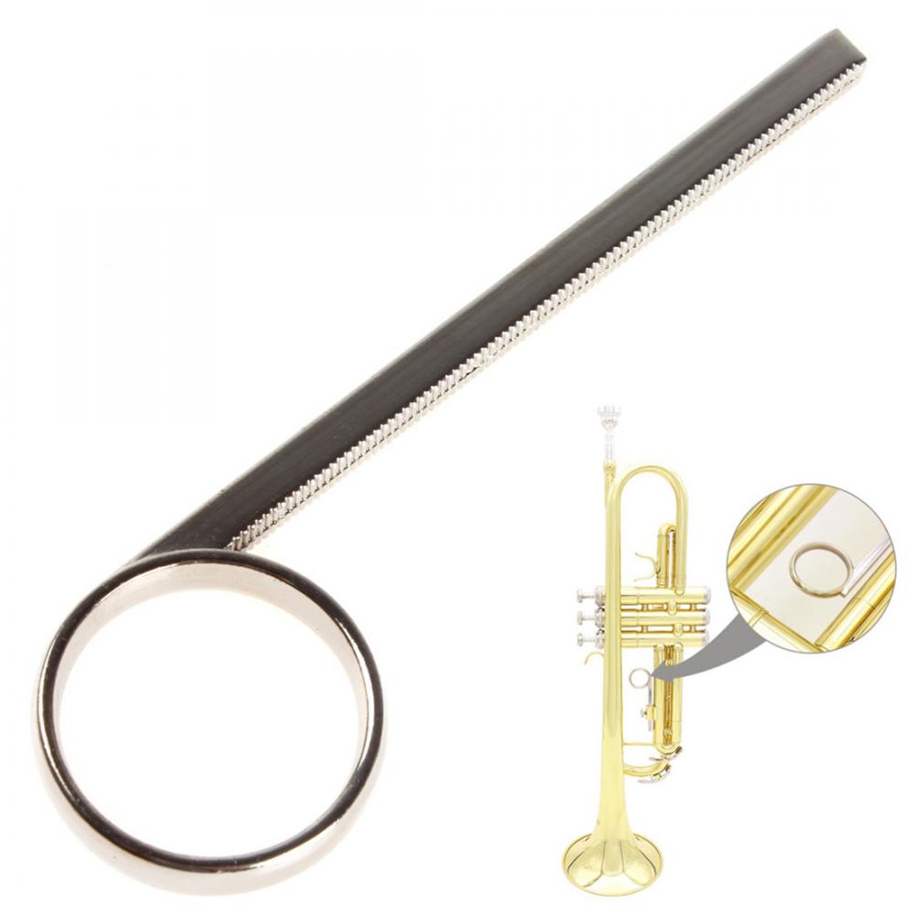 Piezas de trompeta niqueladas trompeta 3 er anillo de dedo deslizante para reparar piezas de instrumentos de viento de madera