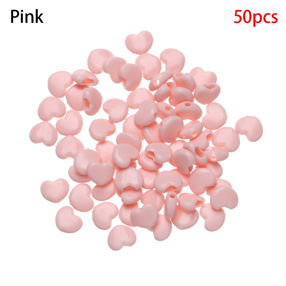 Cuerdas de silicona love para mascarillas, accesorios de cordones ajustables, antideslizantes, coloridos, 50/100 Uds.: pink-50pcs