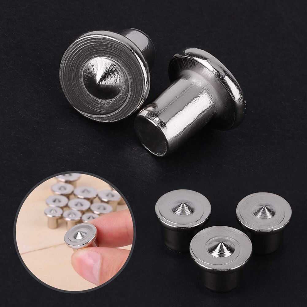 12PCS Center Points Pin Woodworking Alignment Tool Round Wood Pin Locator 6 8 10 12MM for Accurate Drilling Proper Dowel