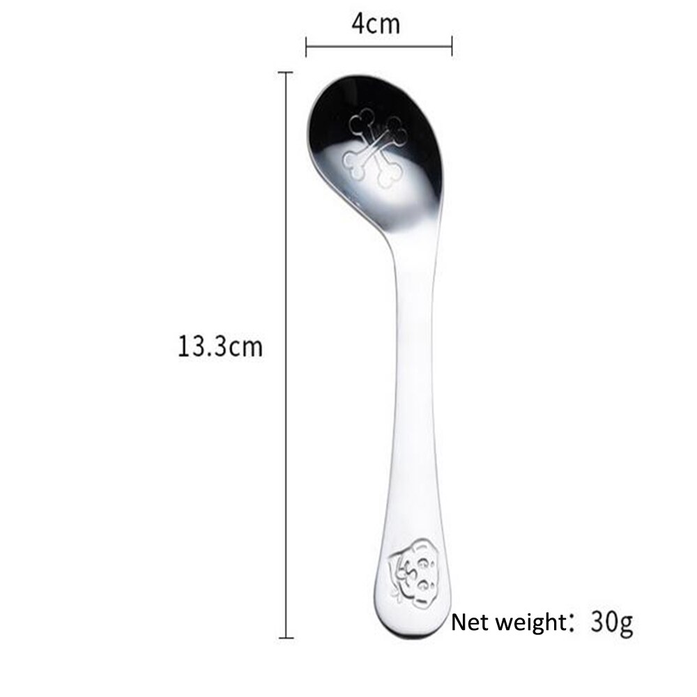 Enfants alimentation cuillère Style bébé infantile sûr cuillère en acier inoxydable cuillère courbe cuillère bébé pratique vaisselle