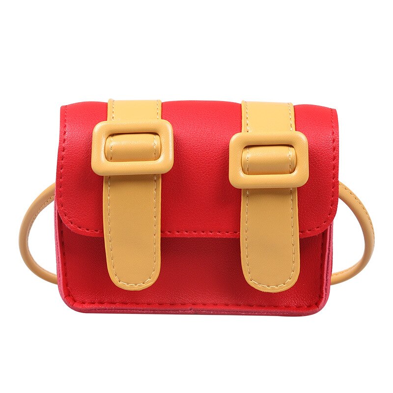 Cute Kids Mini Bag Kawaii Little Girl Small Coin Wallet Pouch Bag Toddler Party Purse Baby Messenger Bag: Red