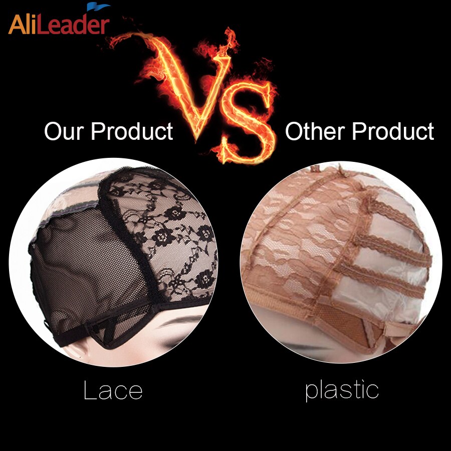 Alileader Best Selling Ademend Mesh Pruik Caps Voor Het Maken Pruiken L/M/S Drie Maten Met Verstelbare Bandjes elastische Balck Haar Pruik