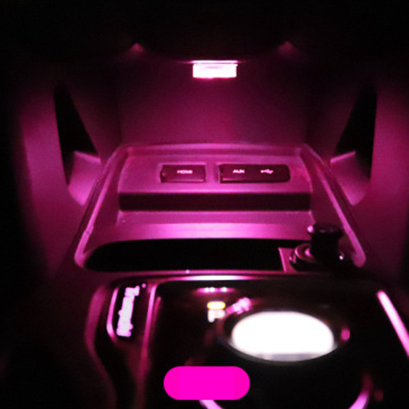 Mini Car LED Touch Switch Light Auto Wireless Ambient Lamp Portable Night Reading Light Car Roof Bulb Car Interior Light 1/2Pcs: Ivory / 4300K White Yellow