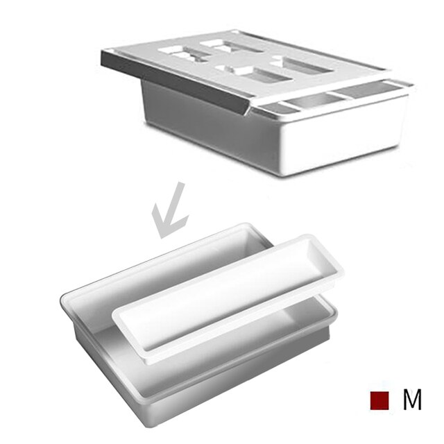 Unter Schreibtisch Schublade Selbstklebende Bleistift Tablett Messer Gabel Löffel Besteck Organizer Machen hoch Lagerung Kasten Büro Schreibwaren Veranstalter: M
