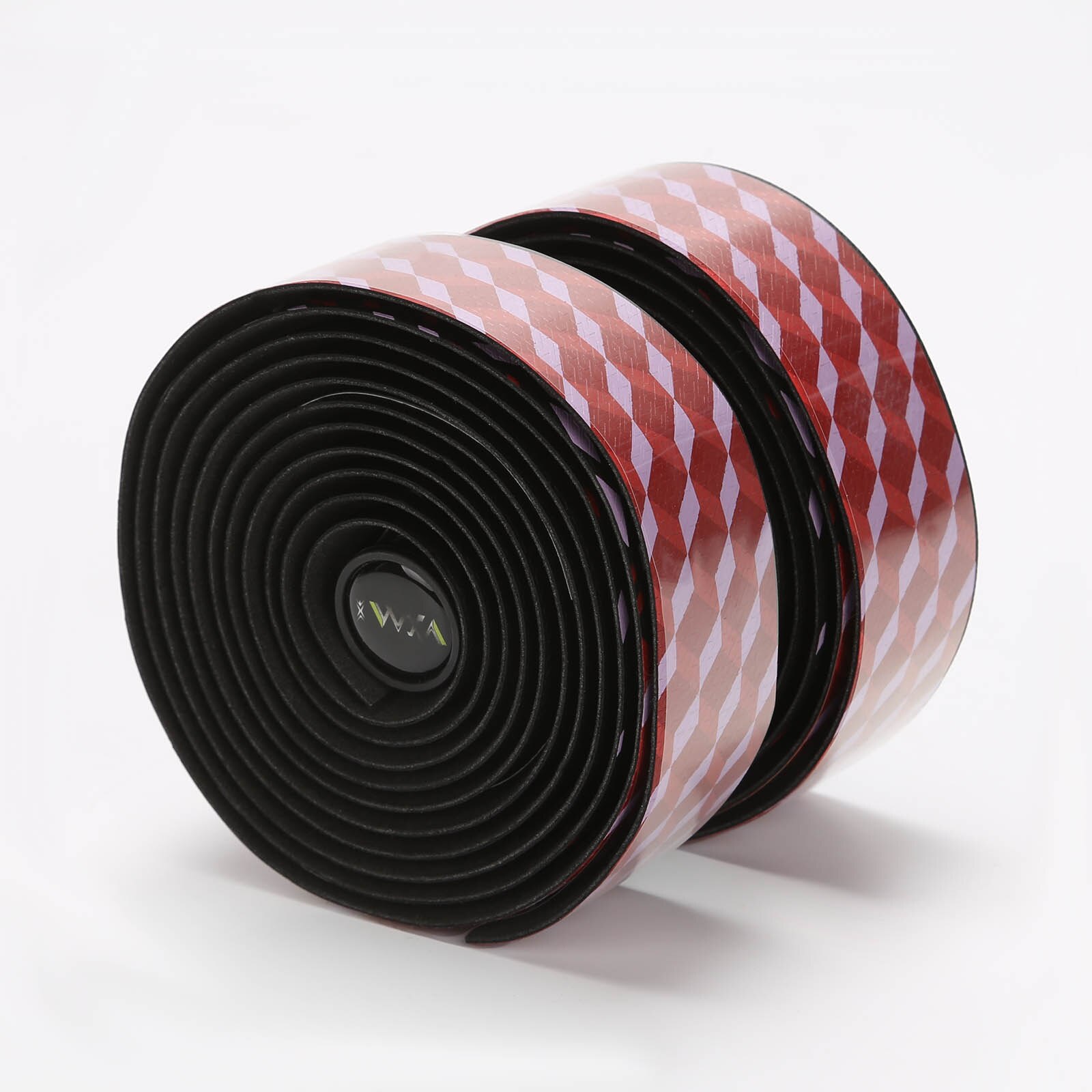 Sykkelstyretape med 2 -stangs plugg landeveissykkel eva bartape vanntett star fade tape wrap sykkeltilbehør 4 farger: Rød