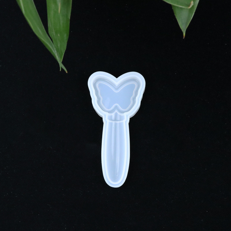 DIY Crystal Epoxy Different Shapes Small Magic Fairy Mirror Silicone Mold Handmade Table Set Toy Magic Wand: butterfly mold