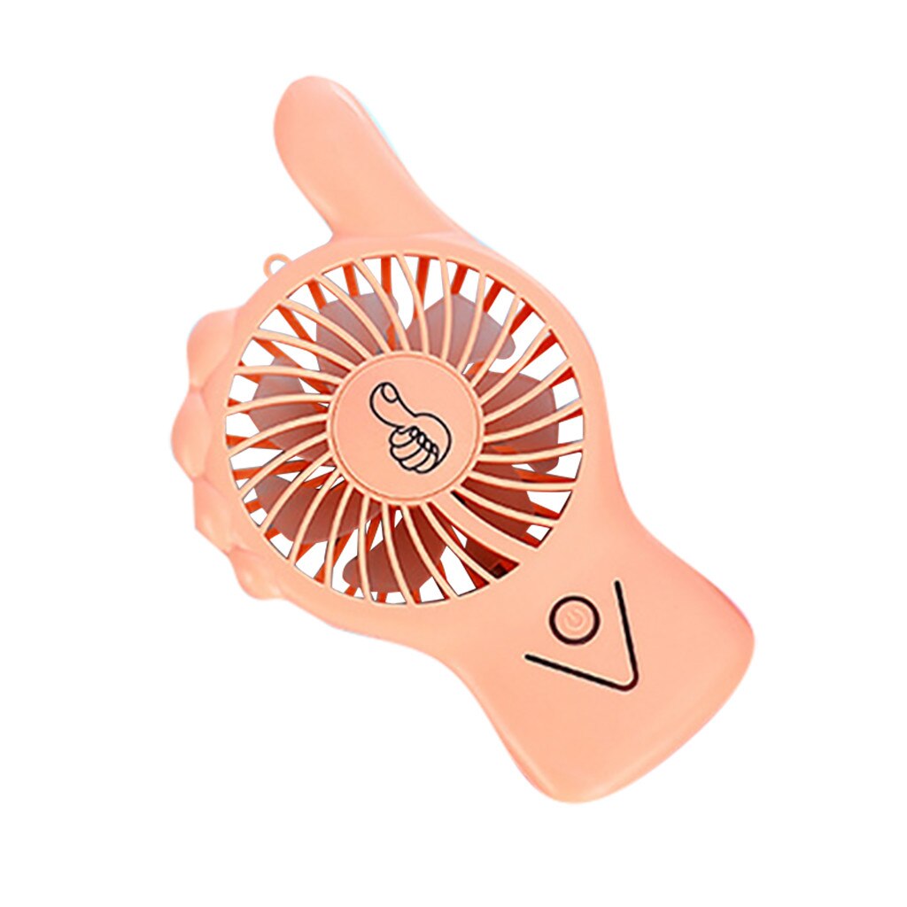 Kannettava mini usb tuuletin ilmanvaihto taitettava ilmastointi tuulettimet kädessä pidettävä tuuletin usb tuuletin värikkäällä valolla: Oranssi