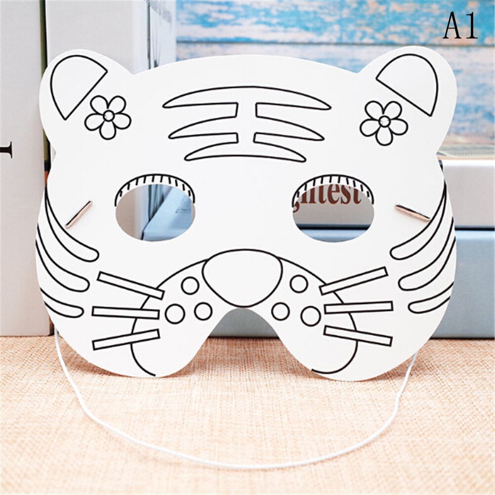 Cartoon Animal Painting Mask Kindergarten Preschool Graffiti Art Crafts Toys Color Drawing Toys for Children Kids