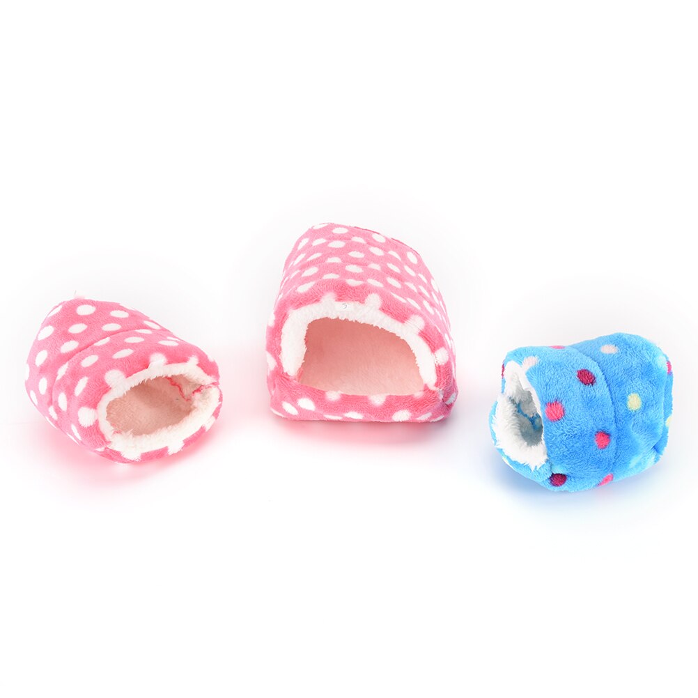2Pcs Hamster House Cage Accessories Mini Animals Hamster Bed Cotton Pet Nest Pig/Cat/Dog Chinchillas Squirrel Bed Nest