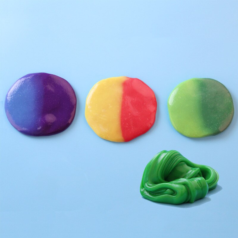 Temperaturkontrol hånd temperaturændring skifter farve slim kit let plasticine mudder doh legetøj børn