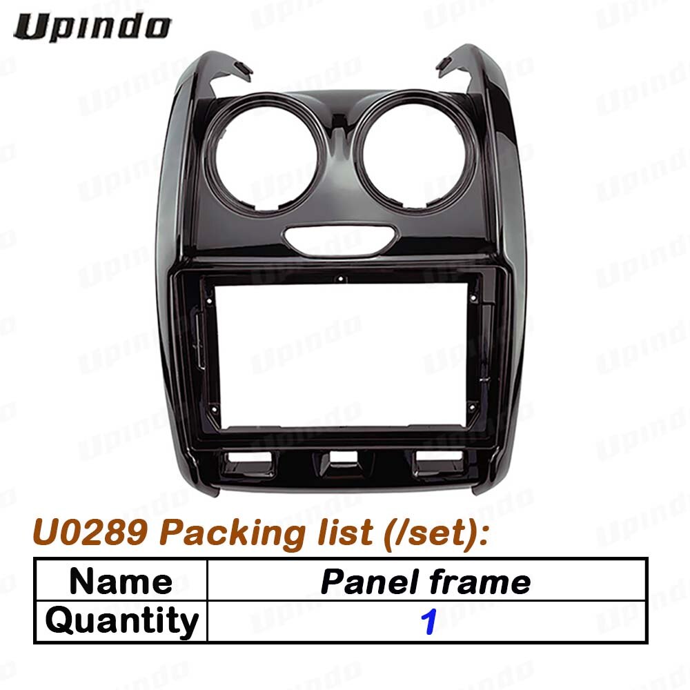 Radio de coche 2 Din de 9 pulgadas, DVD, GPS, Mp5, marco de Panel de plástico para RENAULT Dacia Duster ~ , Kit de montaje de tablero