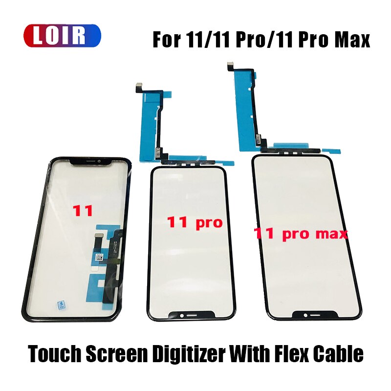 Phone Touch Screen Digitizer with Flexible Cable, Replacement for iPhone11 pro max XS max X XR, LCD Touch,Exterior Glass Repair