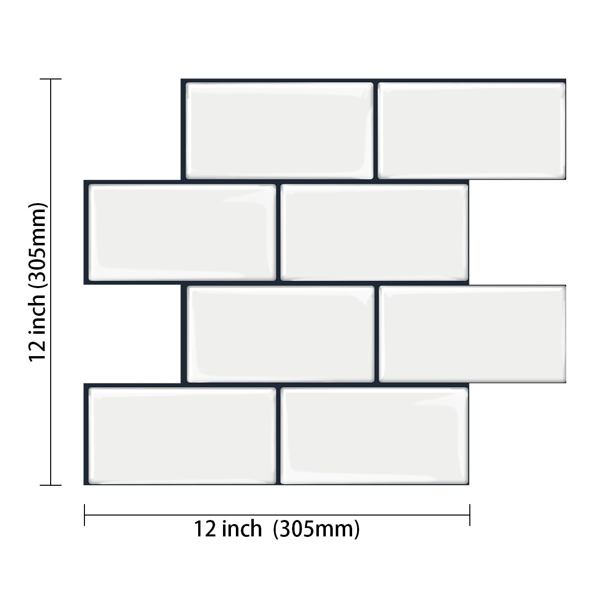 2mm Strong Adhesive Premium Kitchen Wall Tiles Kitchen Backsplash Wall Sticker: VP200