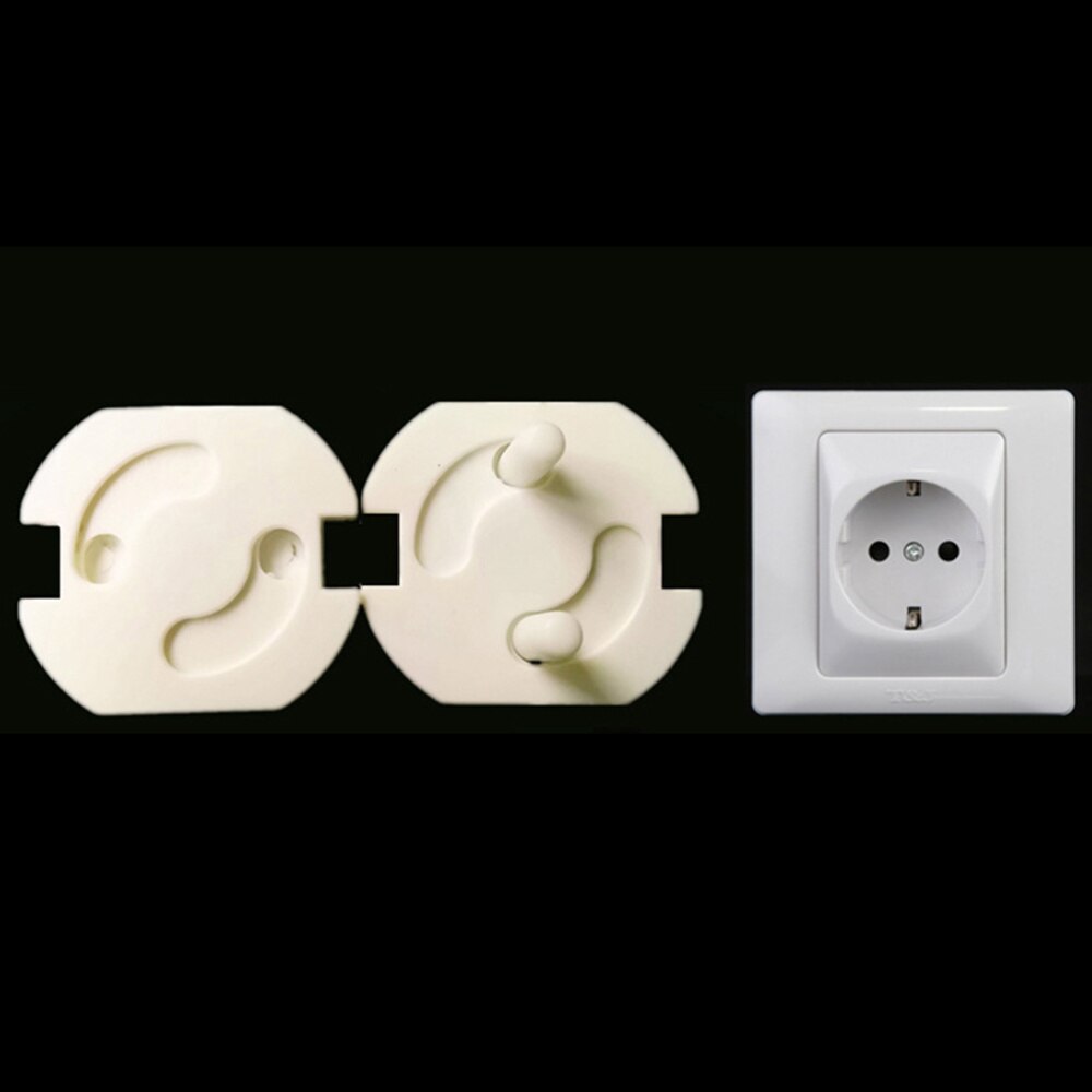 10 Stuks Baby Veiligheid Outlet Covers Elektrische Lekkage Bescherming Socket Bescherming Stopcontact Covers Voor Home Office School (Whit