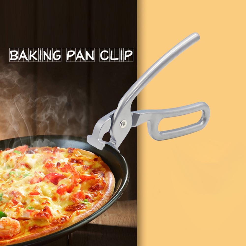 Pizza Pan Gripper Aluminium Dish Plate Bowl Clip Anti Gripper Pizza Pan Plate For Pulling Oven Pizza Pan Dish Tray