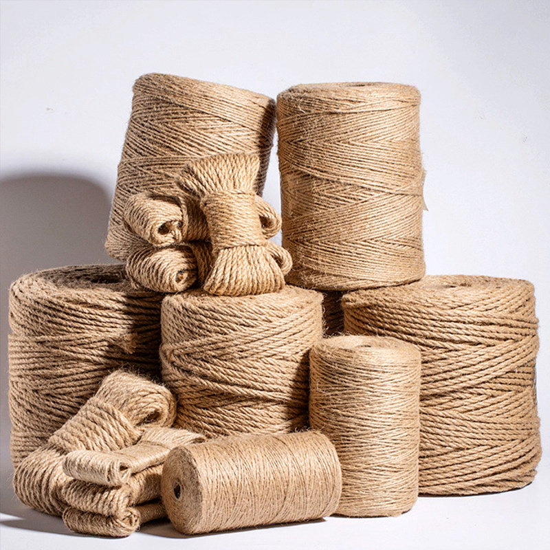 1-10mm natuurlijk touw jute lint naaien diy bruiloft koord ambachtelijke natuurlijke draad touw bulk handgemaakte feest kerst home decortion