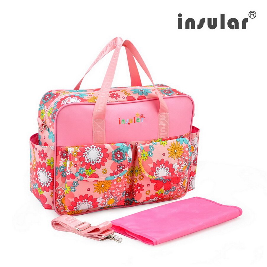 Waterproof Nappy Bag 210D Nylon Baby Diaper Bag Multipurpose Mommy Changing Bag: Pretty Girl