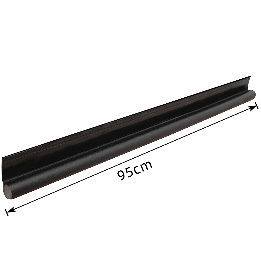 Elastyczne dno drzwi taśma uszczelniająca wiatroszczelna osłona osłona przeciwkurzowa deszczowa listwa przeciwdeszczowa redukcyjna sprzęt domowy uszczelniająca izolatora: czarny