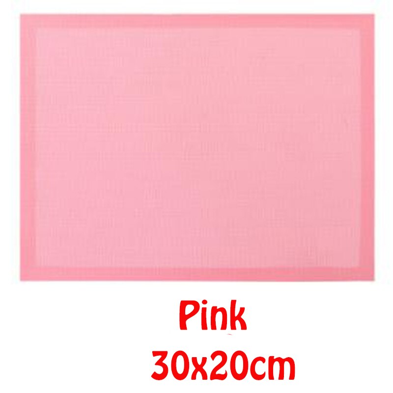 Geperforeerde Siliconen Bakken Mat Non-stick Oven Sheet Liner Bakkerij Tool Voor Cookie/Brood/Bitterkoekje Keuken Bakvormen accessoires: Pink 32x23cm