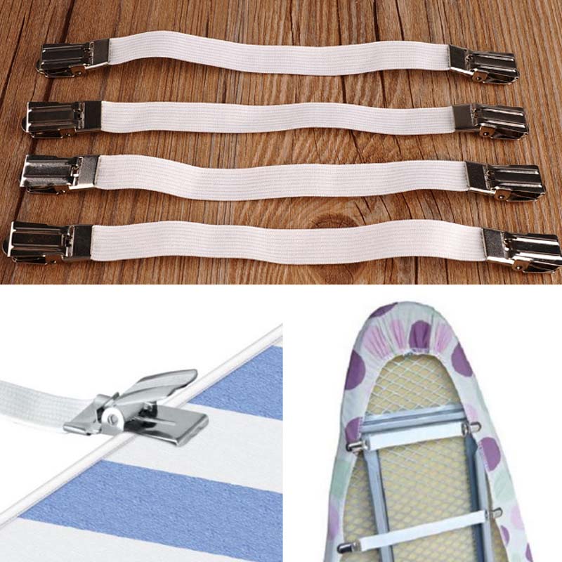 Sujetadores de sábana de cama multiusos útiles, soporte elástico para colchón, pinzas, herramienta para sábana de cama, sujetador de cinturón, LS, 4 Uds.