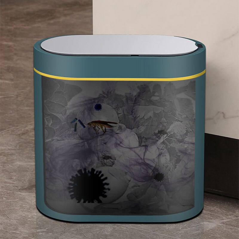 Trash Can Smart Sensor Electronic Automatic 7L/8L Garbage Bin Household Bathroom Toilet Waterproof Narrow Seam Kitchen Trash Bin
