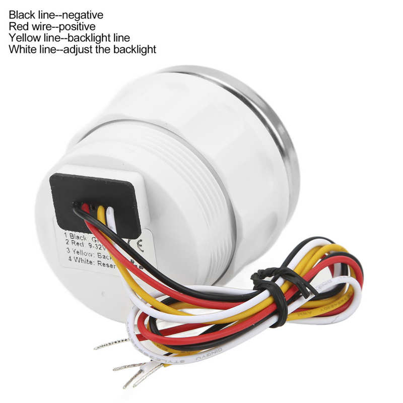 Boat Voltmeter Marine Voltage Gauge Pointer Indication for Yachts for RVs