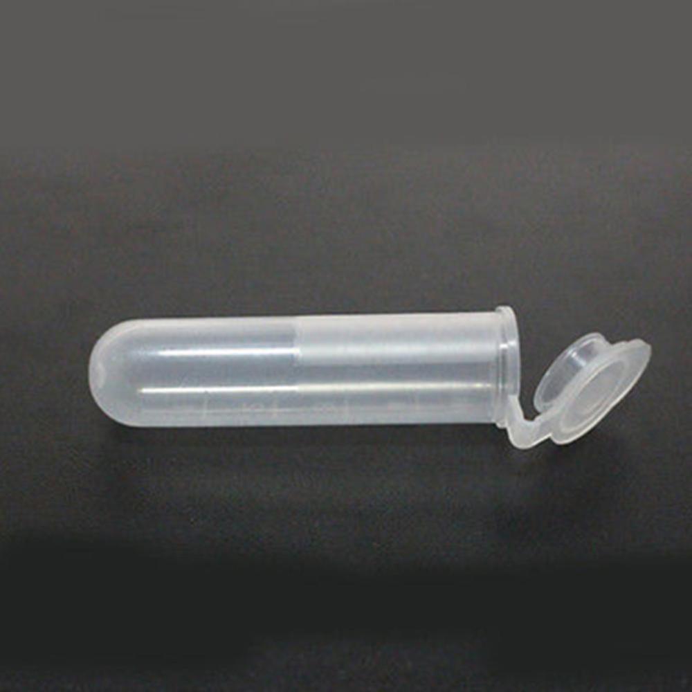 50pcs/set 5ml Plastic Sample Bottle Small Bottle Test Bottles Containers Tube Mini White Storage S3V0