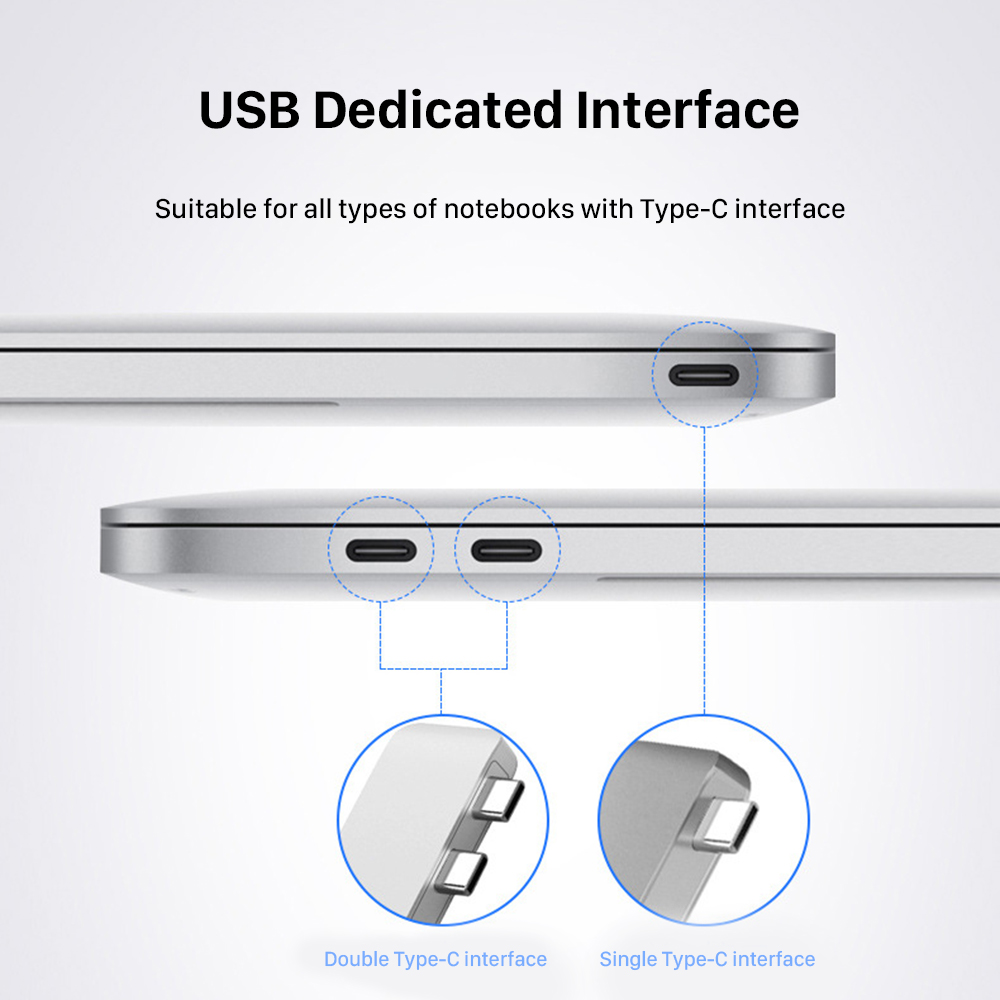 Wotobe Usb C Hub 4K 60Hz Type C Naar Hdmi Usb 3.1 Thunderbolt 3 Pd 100W Usb C Hub Met Hub 3.0 Adapter Voor Macbook Air/Pro Ipad