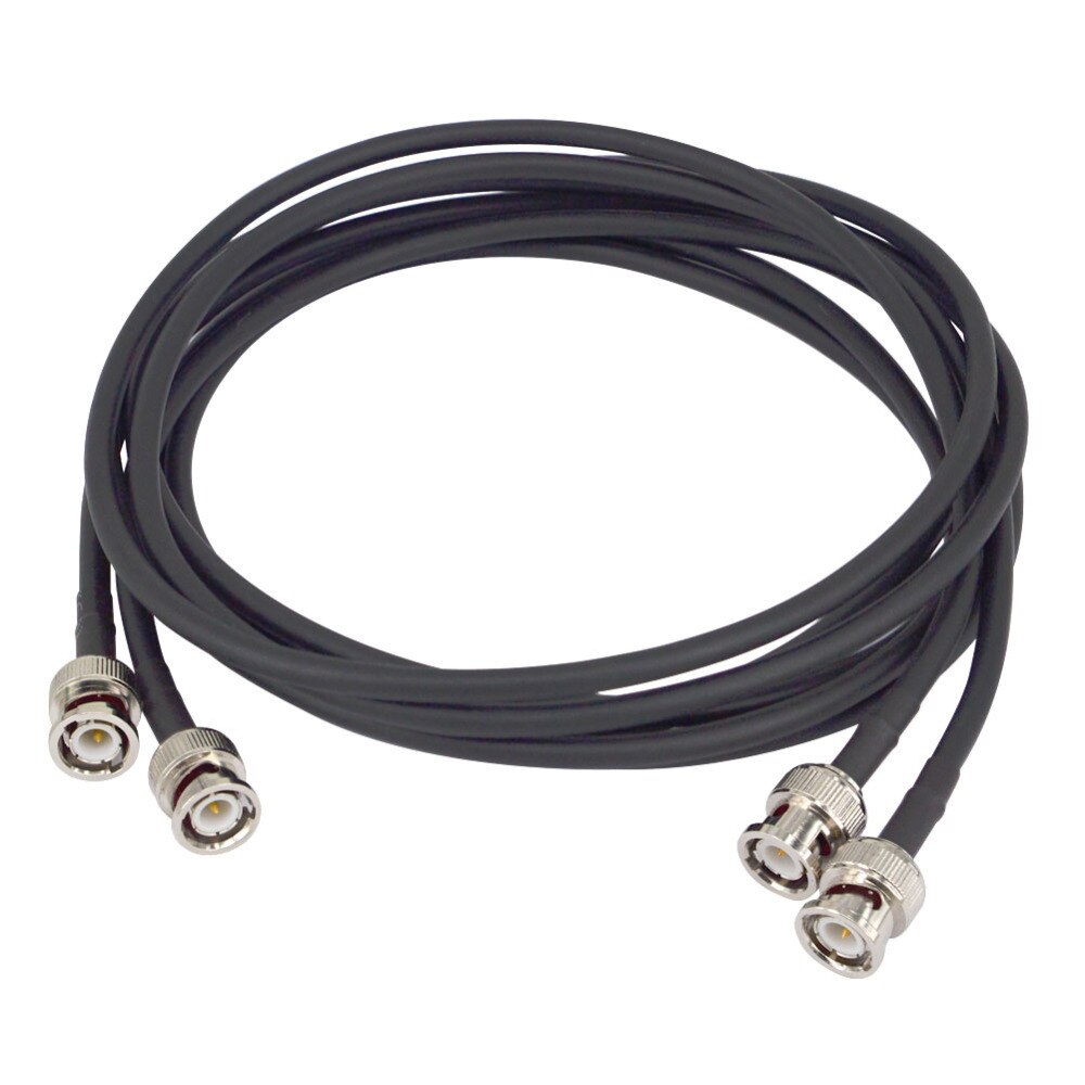 BNC Male to BNC Male M/M RG58 CCTV Camera Coaxial Cable Adapter Lead Jumper Coax Male Extension Cable 1.8M