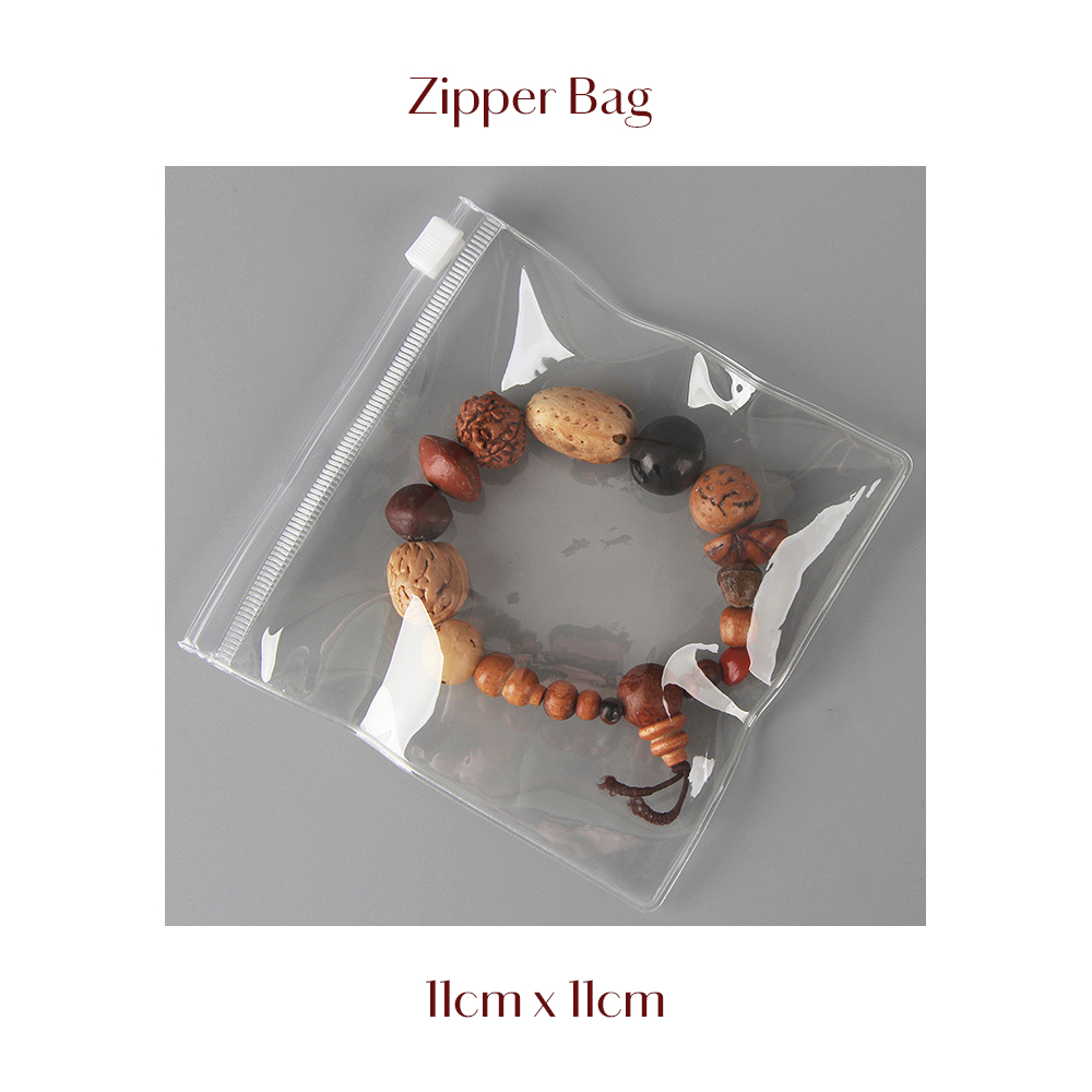 10/20PCS Transparante Plastic Zakjes PVC Rits Zak Voor Sieraden Armband Ketting Oorbellen Geschenkopslag Kleine Bedrijven Pakketten: M / YELLOW