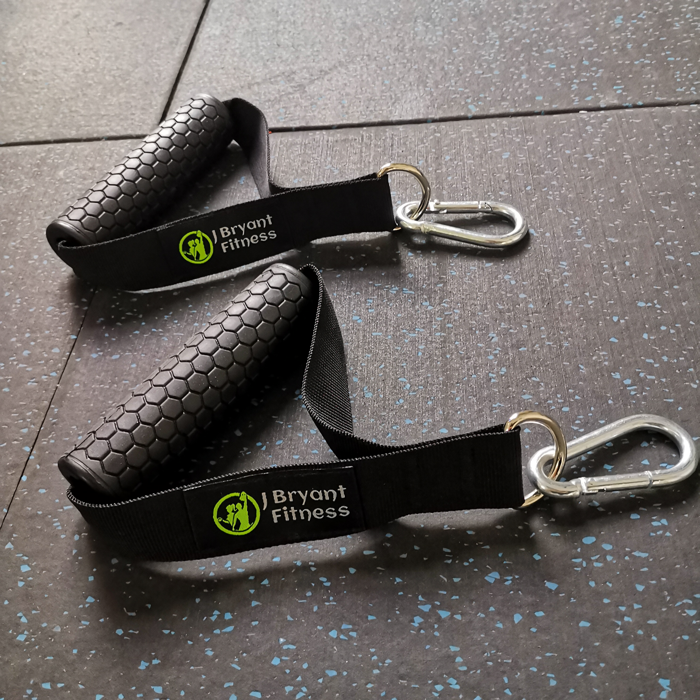 1 par gym motståndsband handtag anti-halk tpr grepp stark nylon väv fitness heavy duty kabel maskin träningsutrustning