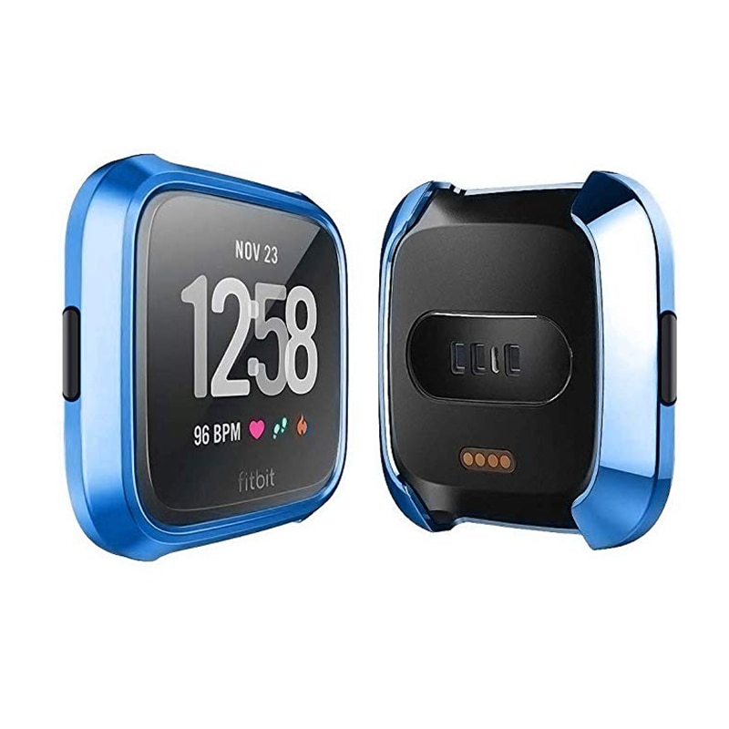 Für Fitbit Versa Lite Schutzhülle Uhr Screen Protector TPU Silikon Schutz Klar Fall Abdeckung Shell Anti Scratch Abdeckung