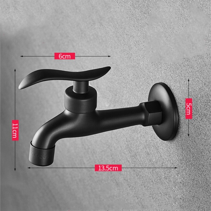 Waschmaschine Wasserhahn Durcheinander Antik Schwarz Öl Gebürstet Bibcock Wc Bibcocks Lange klopfen Garten Wasserhahn