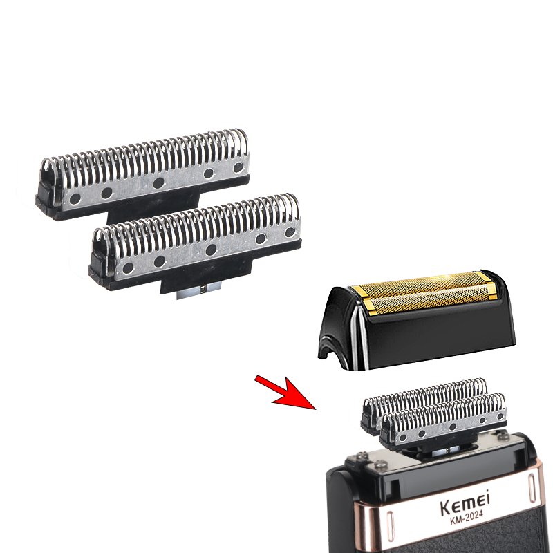 Kemei Replacement Blade Set For Kemei KM Hair Clipper Blade Barber Cutter Head For Electric Hair Trimmer Cutting